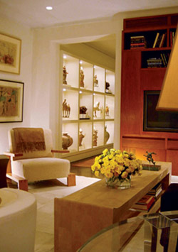 Murray Hill Townhouse Study - Library / Kitchen Lounge 
