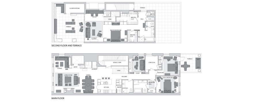 White Loft 2 Floor Plan - Second Floor Plan/ 1896sqft 